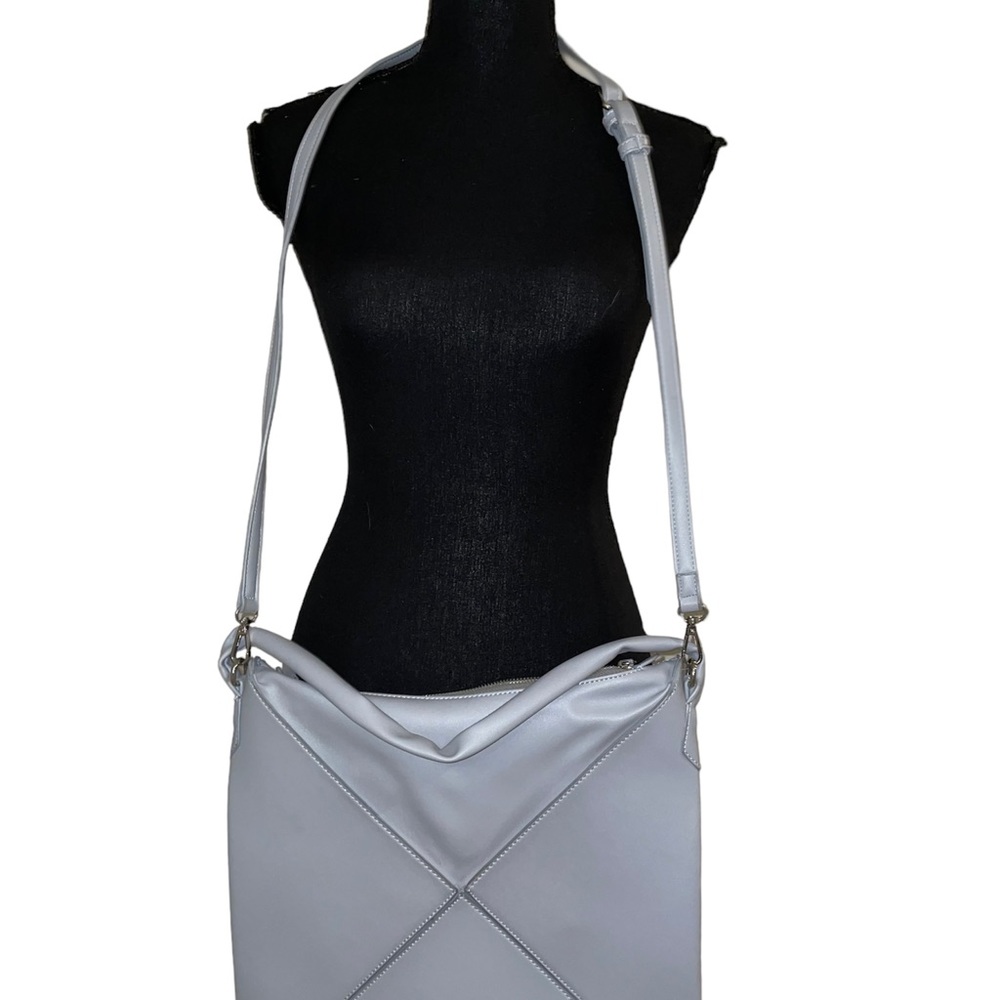 Multi Shaped Light Periwinkle Large Crossbody Bag